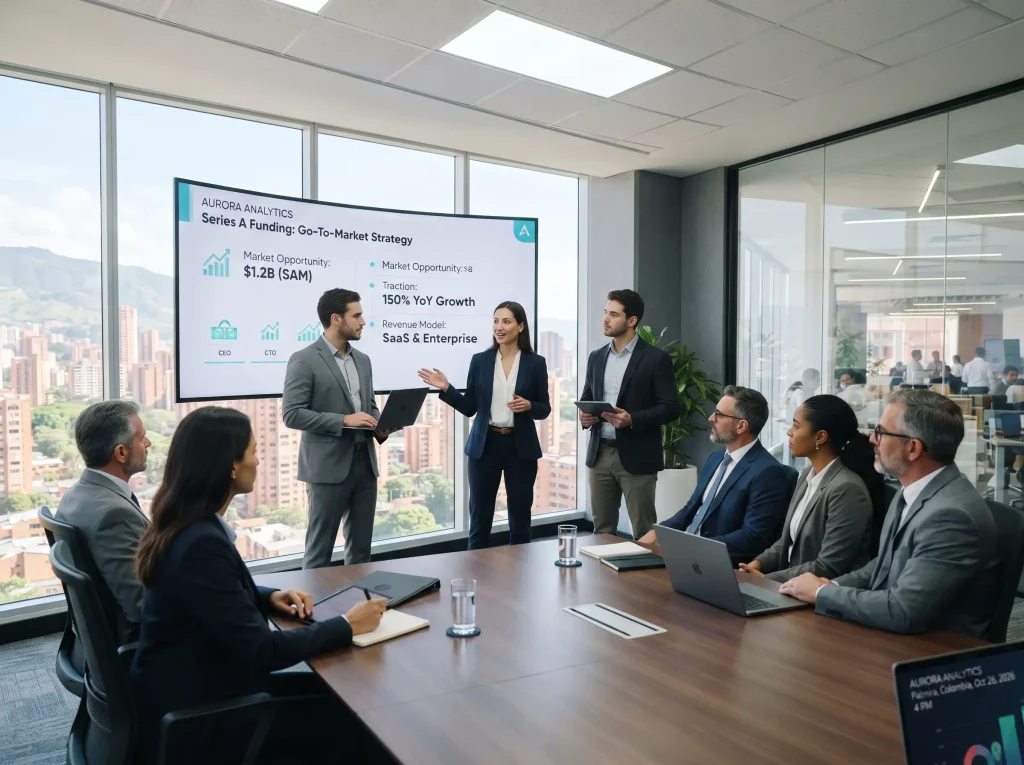 Equipo de CreceLab analizando oportunidades en la búsqueda de inversionistas.