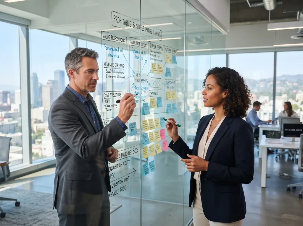 Estructura de modelo de negocio optimizada para empresas en crecimiento.