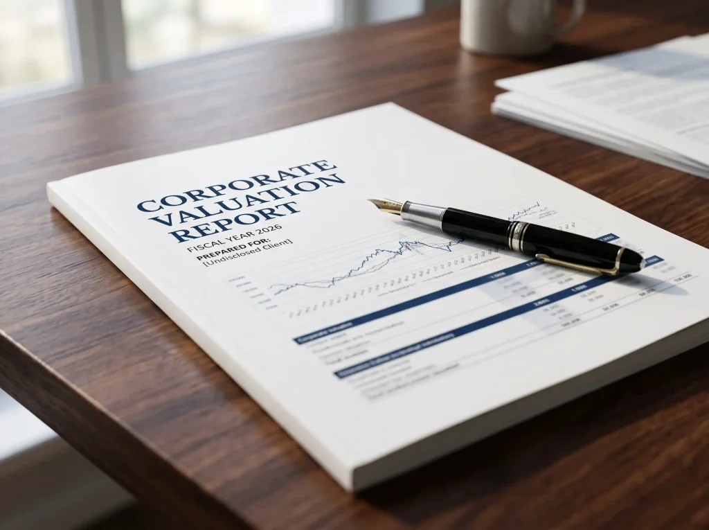 Informe detallado de valoración financiera con gráficos.